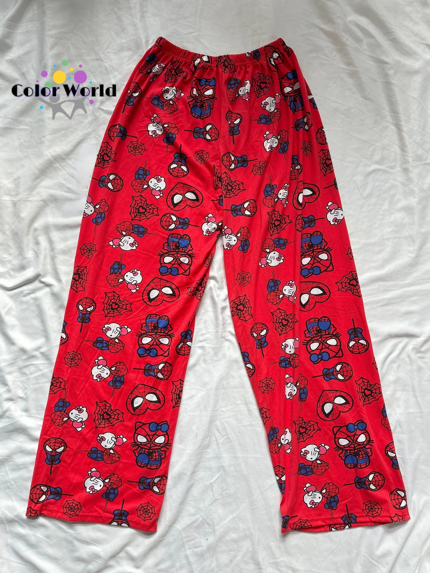 Hellokitty Spiderman Pajama Pants Sleepwear