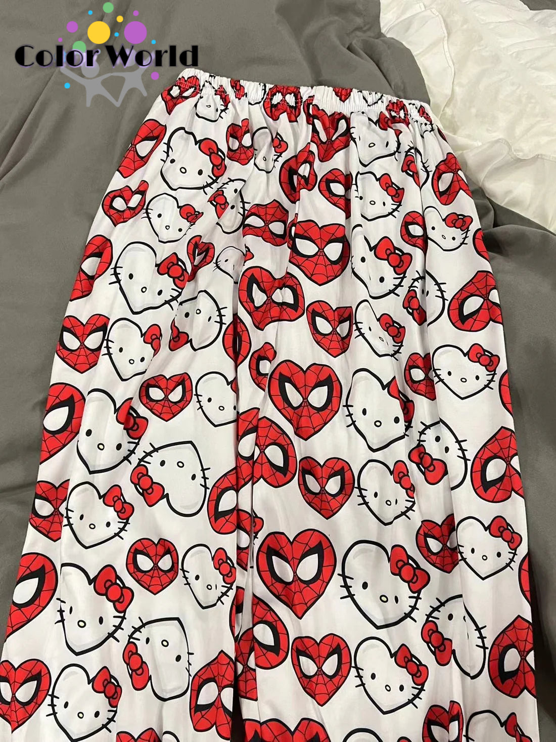 Hellokitty Spiderman Pajama Pants Sleepwear