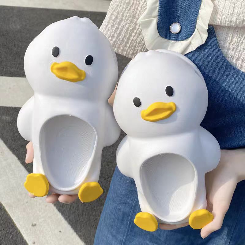 Cute cartoon yellow duck slippers