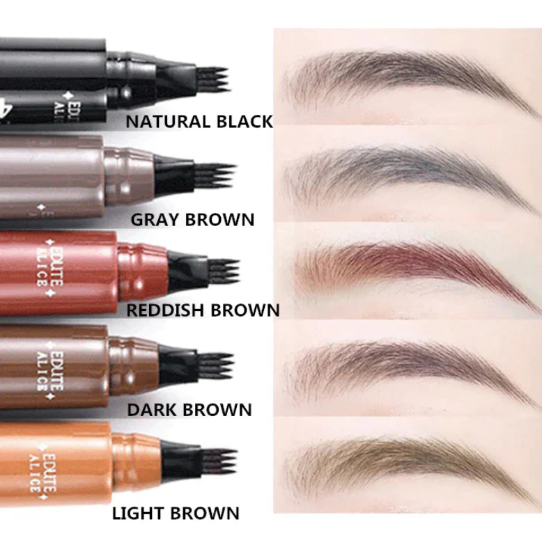 4 point eyebrow pencil waterproof to create natural eyebrows,24 hours to maintain makeup.