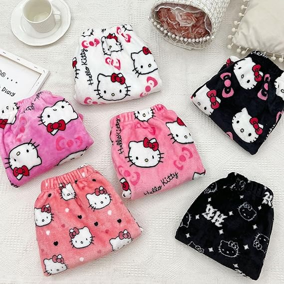 Hello Kitty Kawaii Casual plush comfort pajamas sleeping shorts