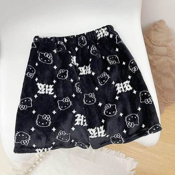 Hello Kitty Kawaii Casual plush comfort pajamas sleeping shorts