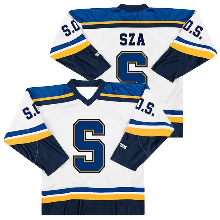 SOS JERSEY Hockey white/blue jersey