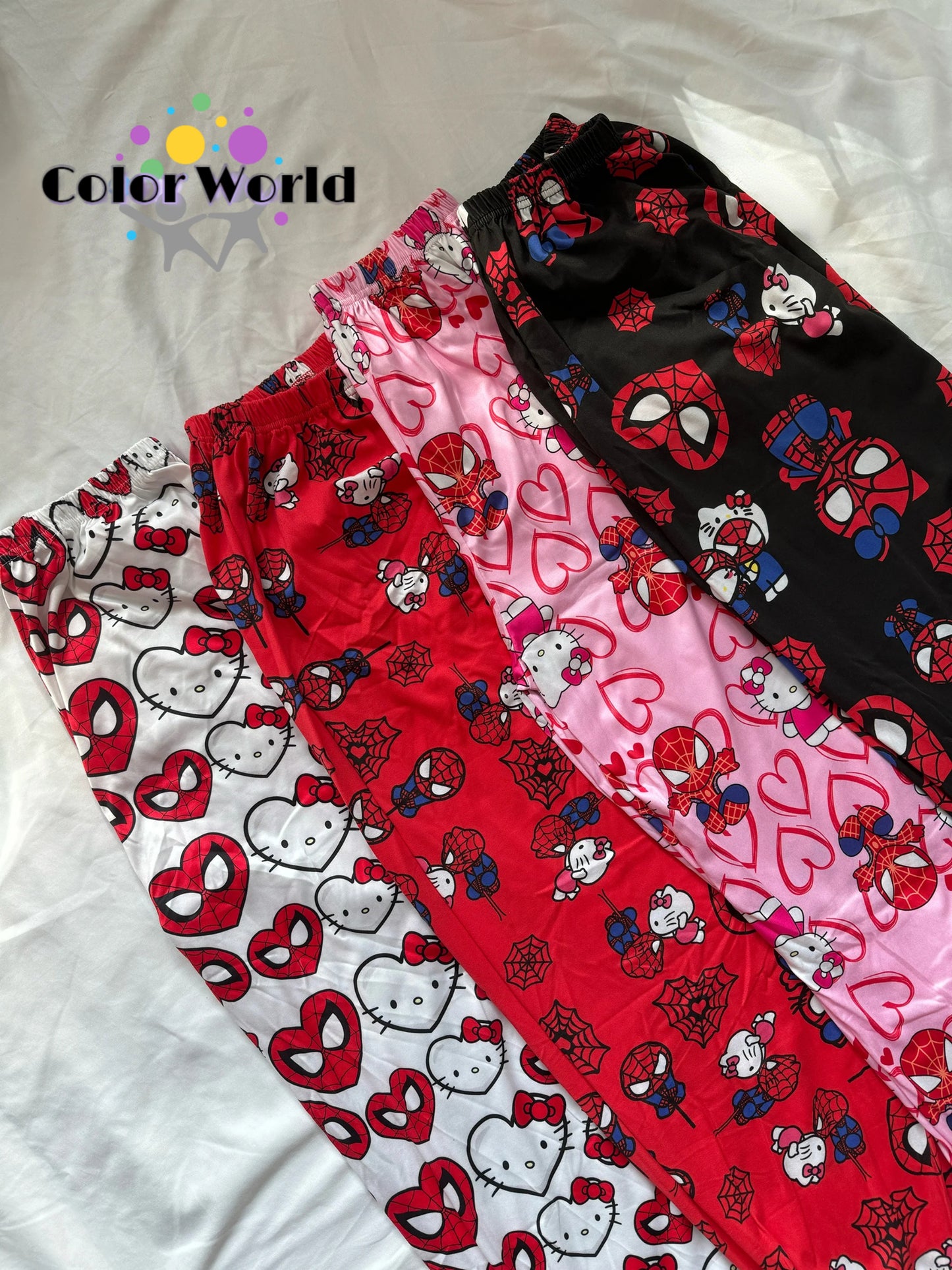 Hellokitty Spiderman Pajama Pants Sleepwear