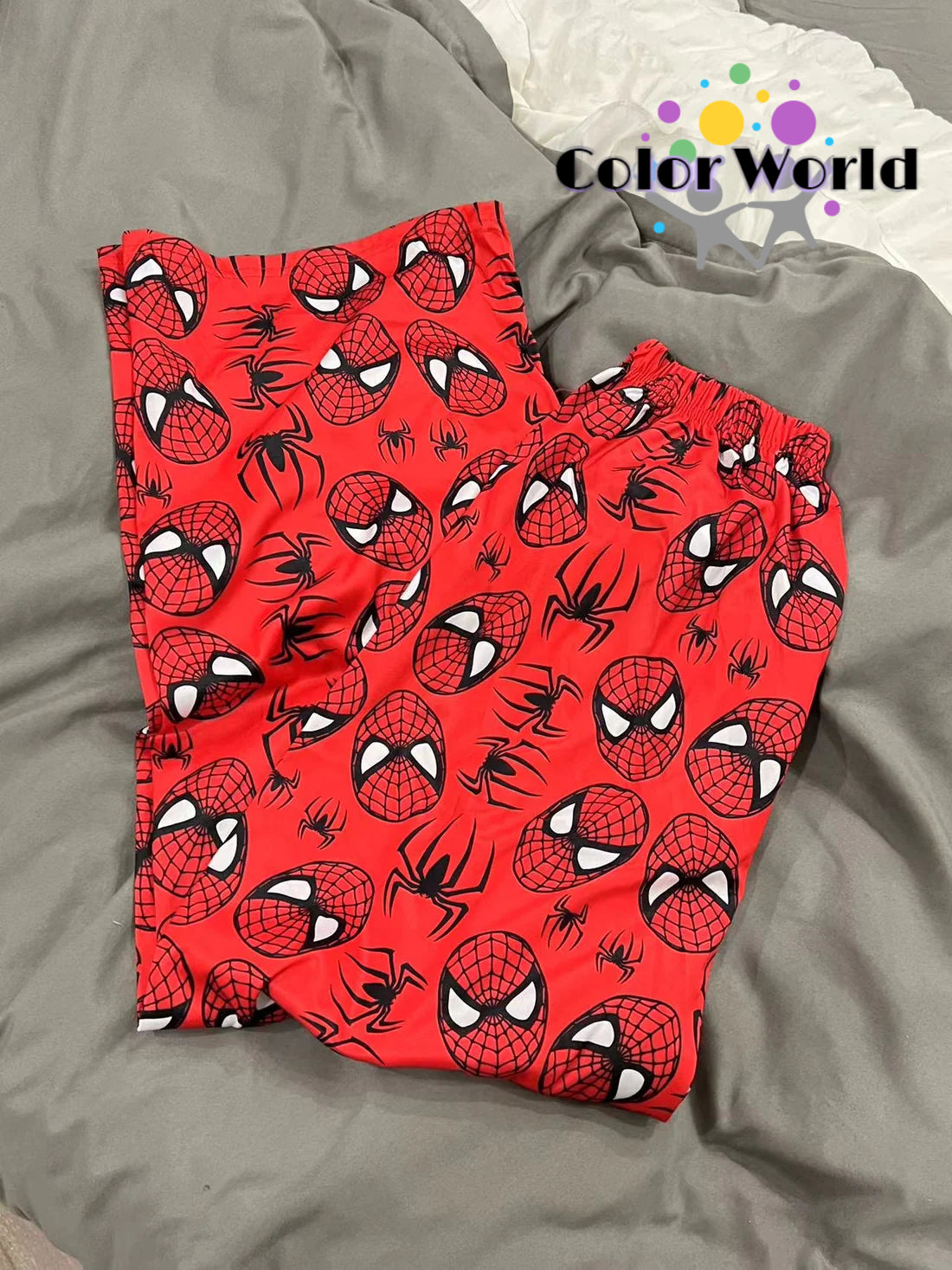 Hellokitty Spiderman Pajama Pants Sleepwear